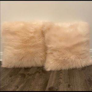Faux fur pillow